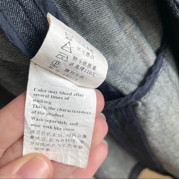 Moiselle Denim Ruffle Designer Dress - Picture 12 of 12